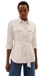 M&S Cotton Rich Belted Utility Jacket